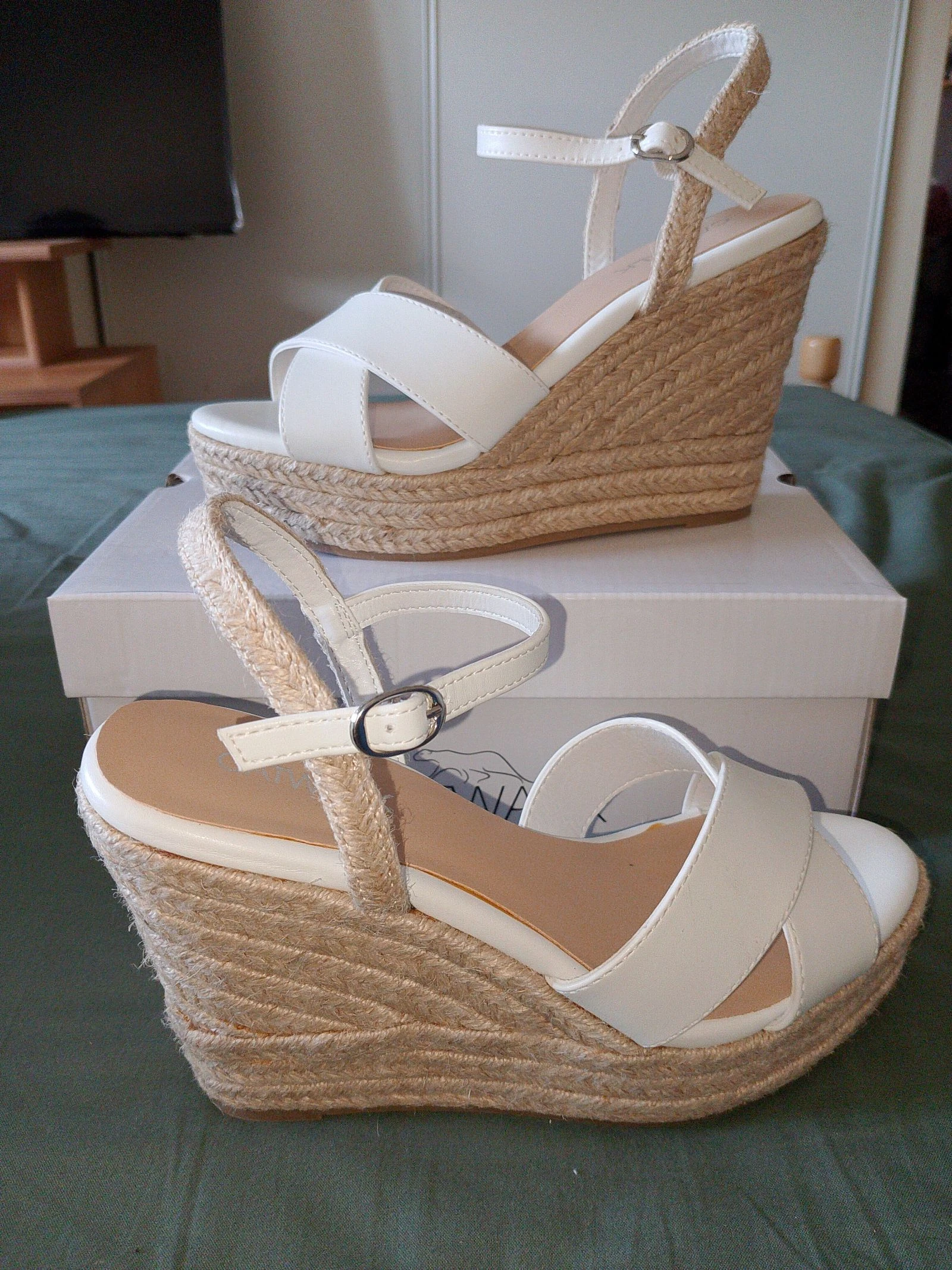 Witte sandalen met sleehak van Catwalk - Maat 36 - Nieuw – photo 2